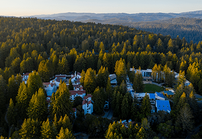 Aerial photo of the UCSC campus